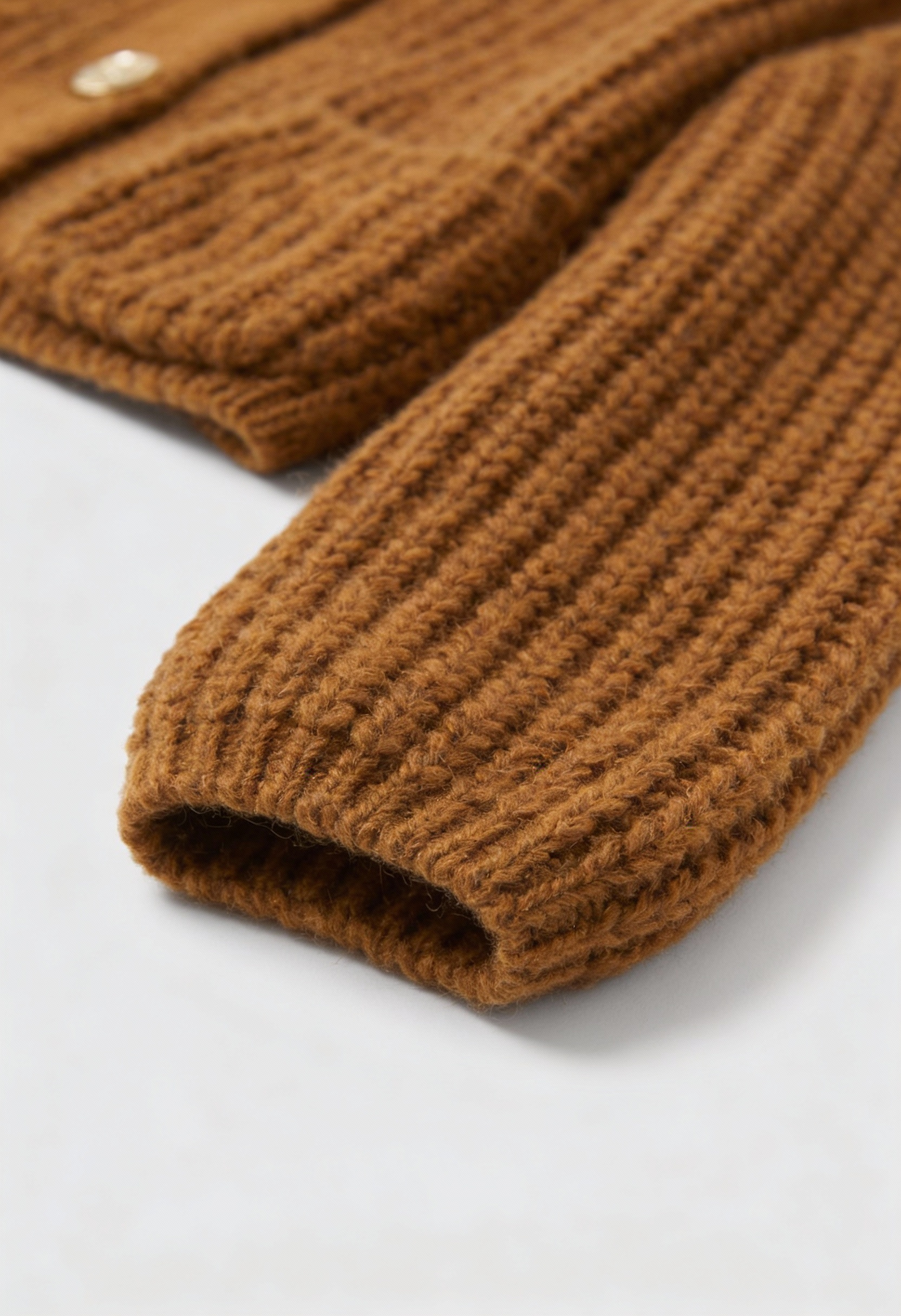 Cardigan : Women's Brown Knit Cardigan in van Vanda Liamo