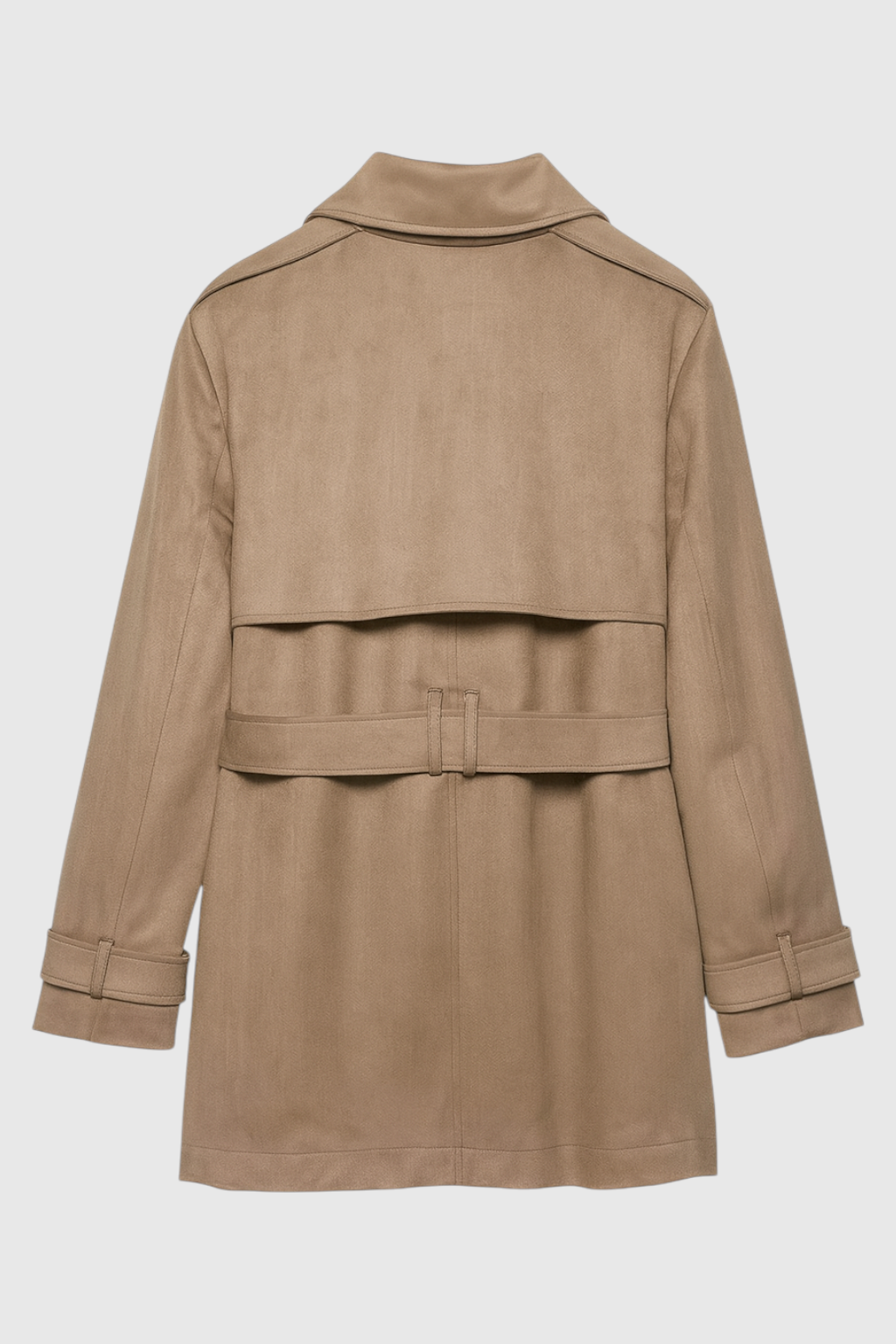 Coat : Women's Brown Coat with Belt in van Vanda Liamo