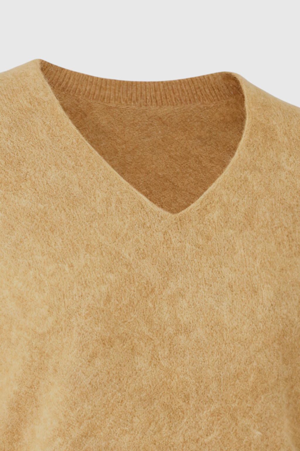 Sweater : Women's Brown V-Neck Sweater in van Vanda Liamo