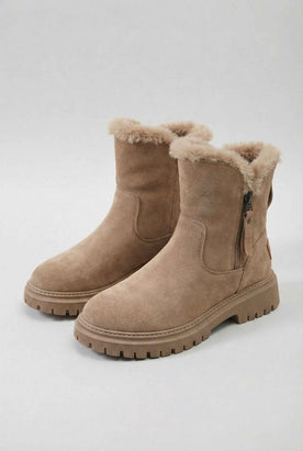 Women's Boots : Women's Brown Waterproof Insulated Anti-Slip Winter Snow Boots - Extreme Cold Rated in Brown One Size van Vanda Liamo