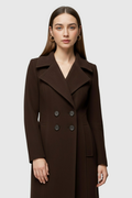 Women's Trench Coat - Classic Brown Cotton Blend for All-Season Wear