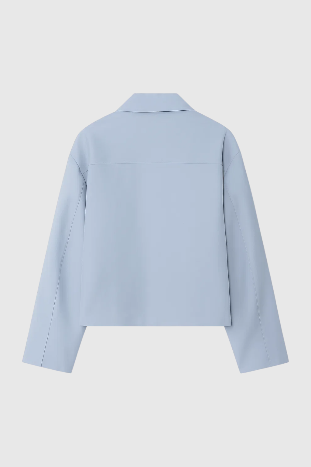 Jacket : Women's Light Blue Casual Bomber Jacket - Stylish Lightweight Spring/Fall Outerwear in van Vanda Liamo