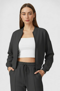 Women's Casual Gray Sweatshirt Pants Set