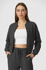 Dames Casual Grijze Sweatbroek Set