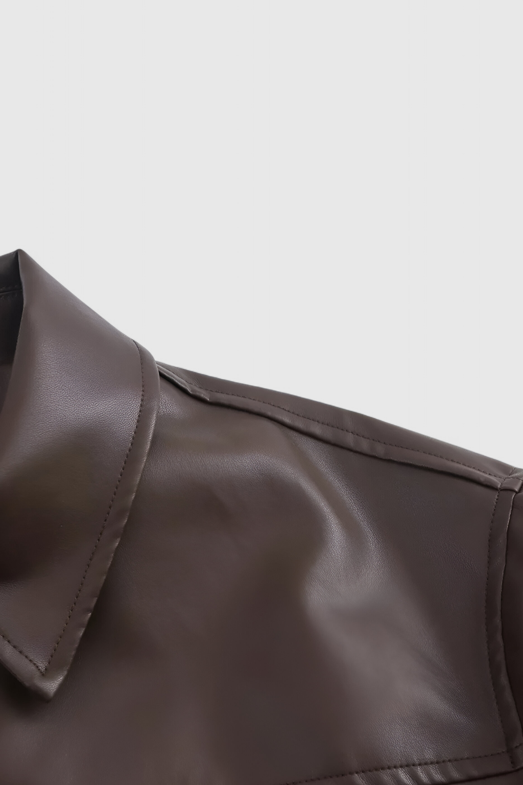 Jacket : Women's Black Faux Leather Aviator Jacket - Warm Winter Coat, S-XL in van Vanda Liamo