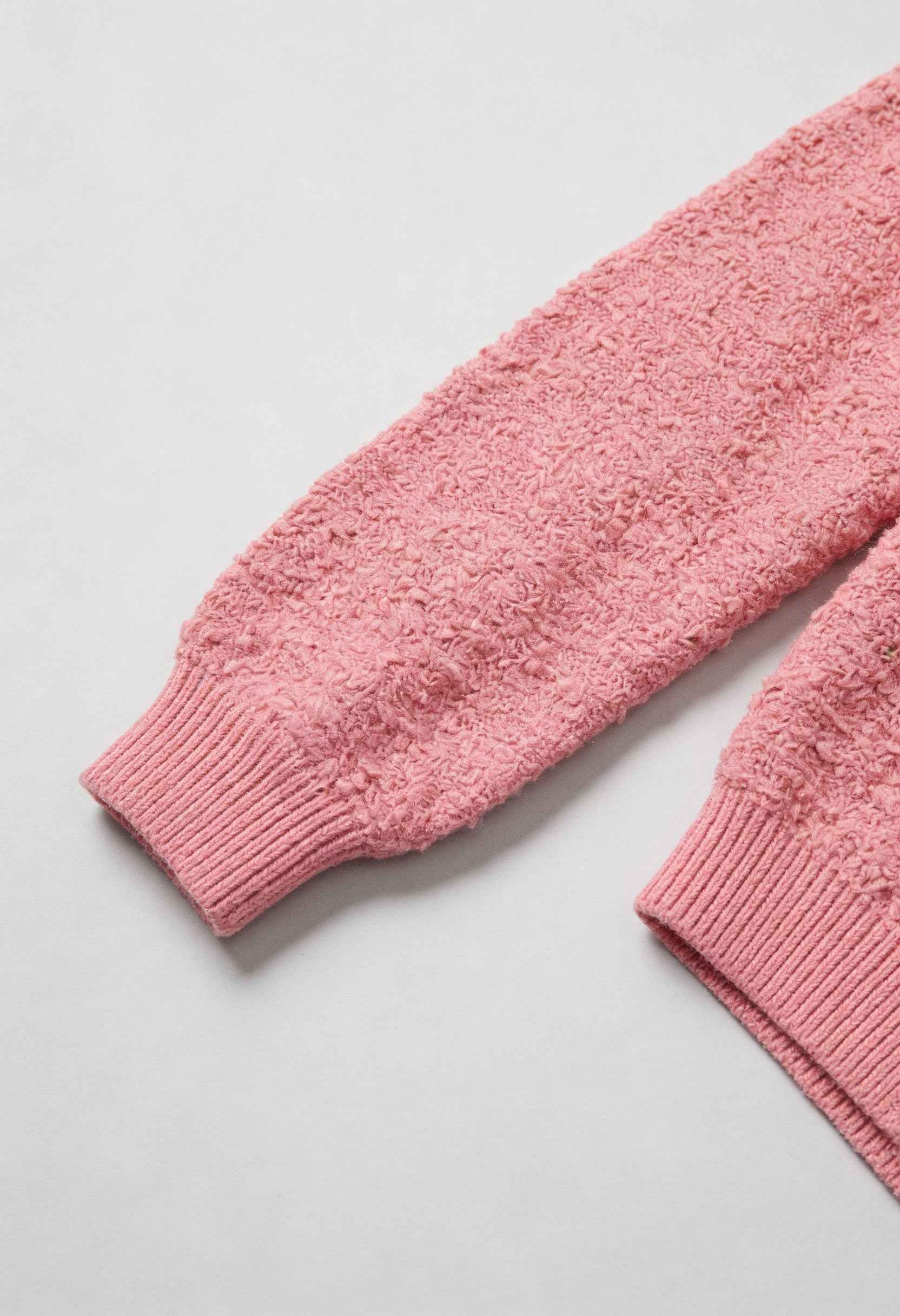 Cardigan : Women's Casual Pink Knit Cardigan in van Vanda Liamo