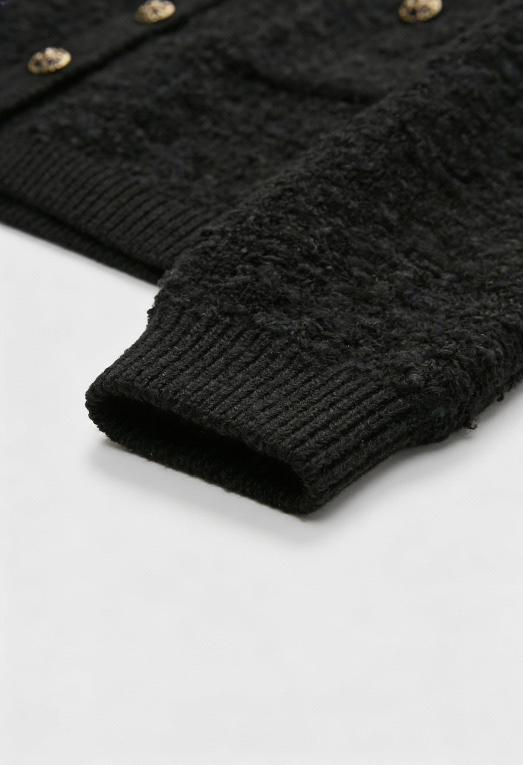 Cardigan : Women's Casual Black Knit Cardigan in van Vanda Liamo