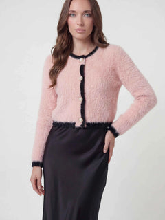 Women's Cropped Knit Cardigan