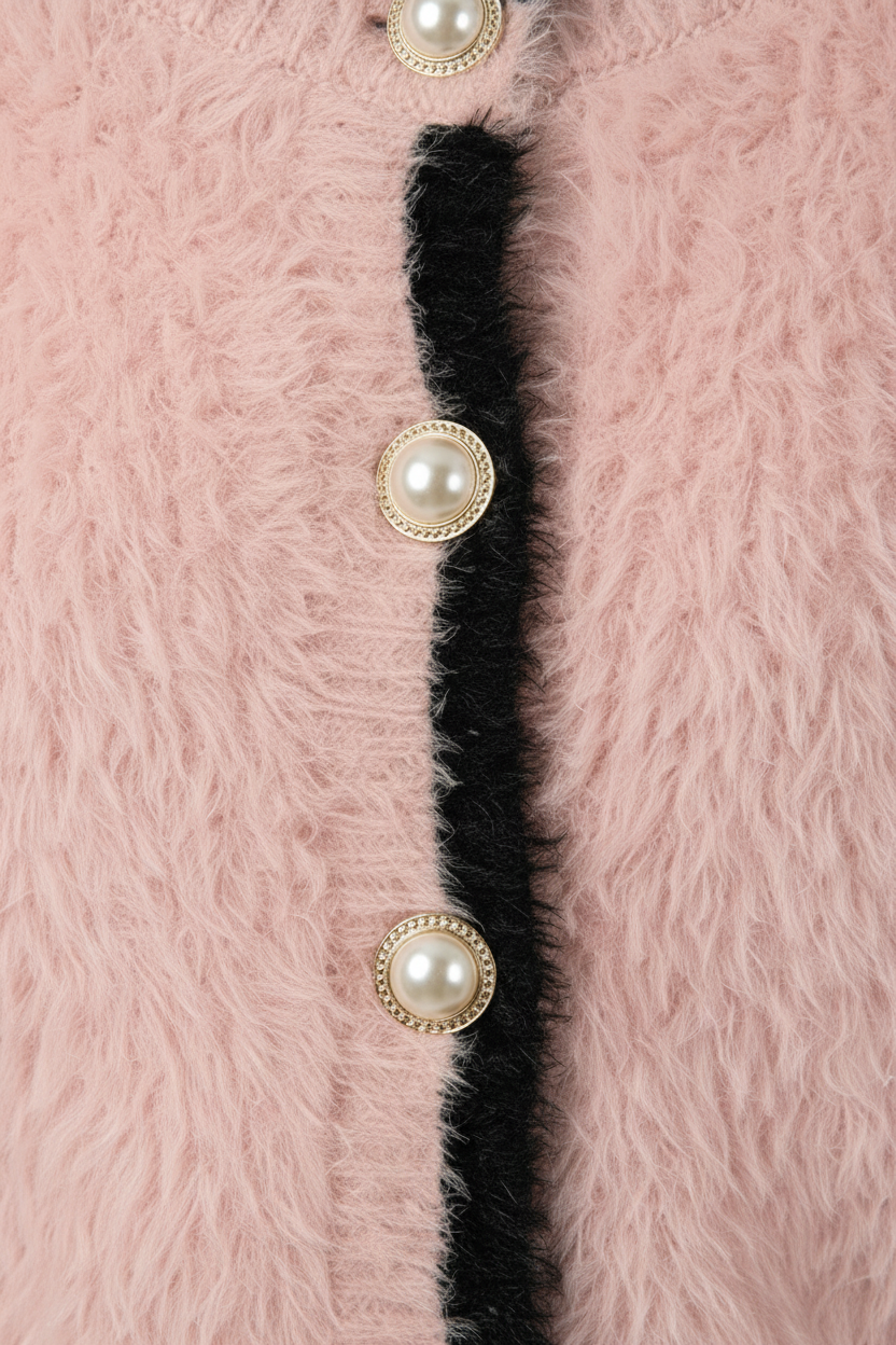 Cardigan : Women's Cropped Knit Cardigan in van Vanda Liamo