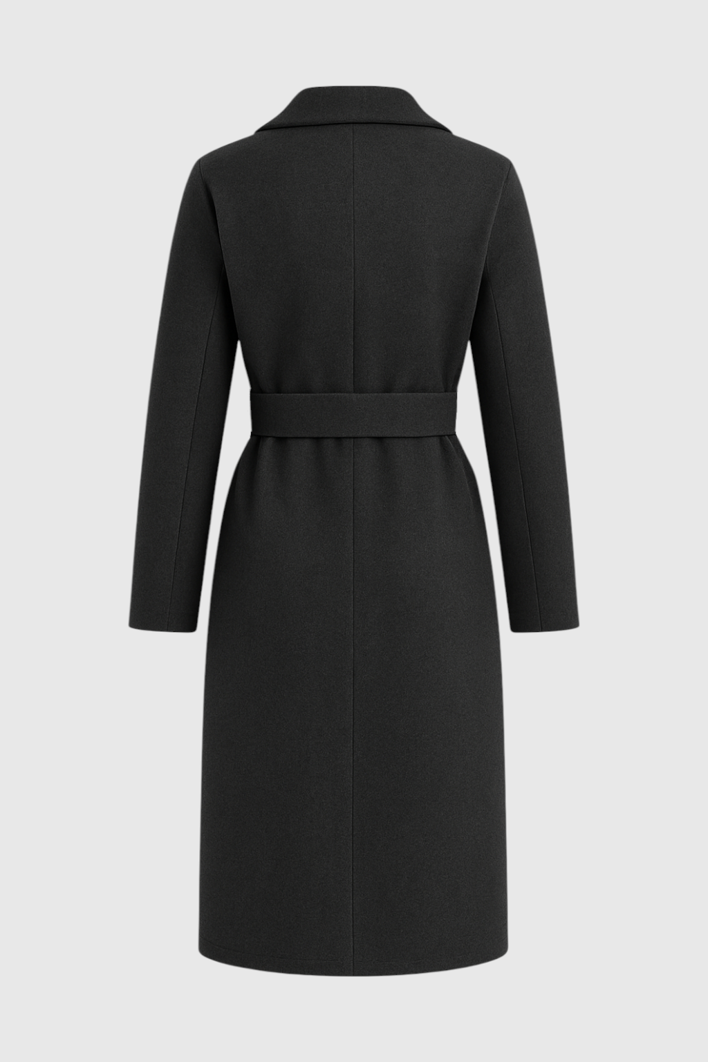 Coat : Women's Dark Gray Mid-Length Winter Coat in van Vanda Liamo