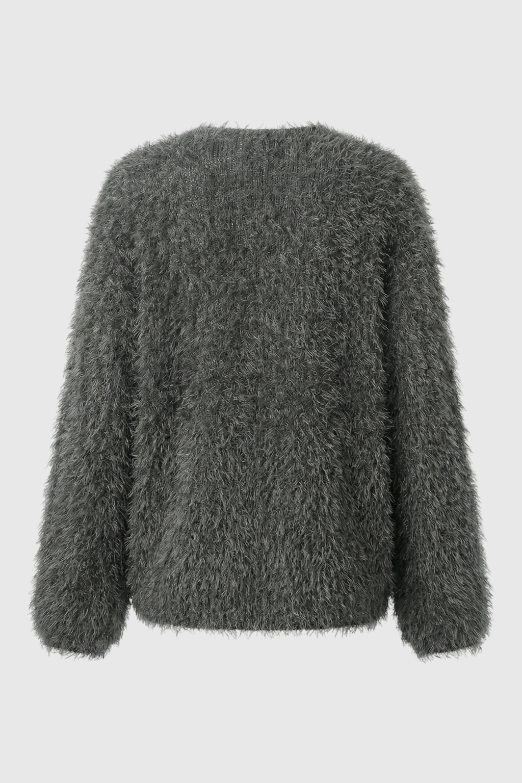 Cardigan : Women's Dark Gray Cardigan in van Vanda Liamo