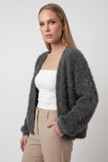 Women's Dark Gray Cardigan