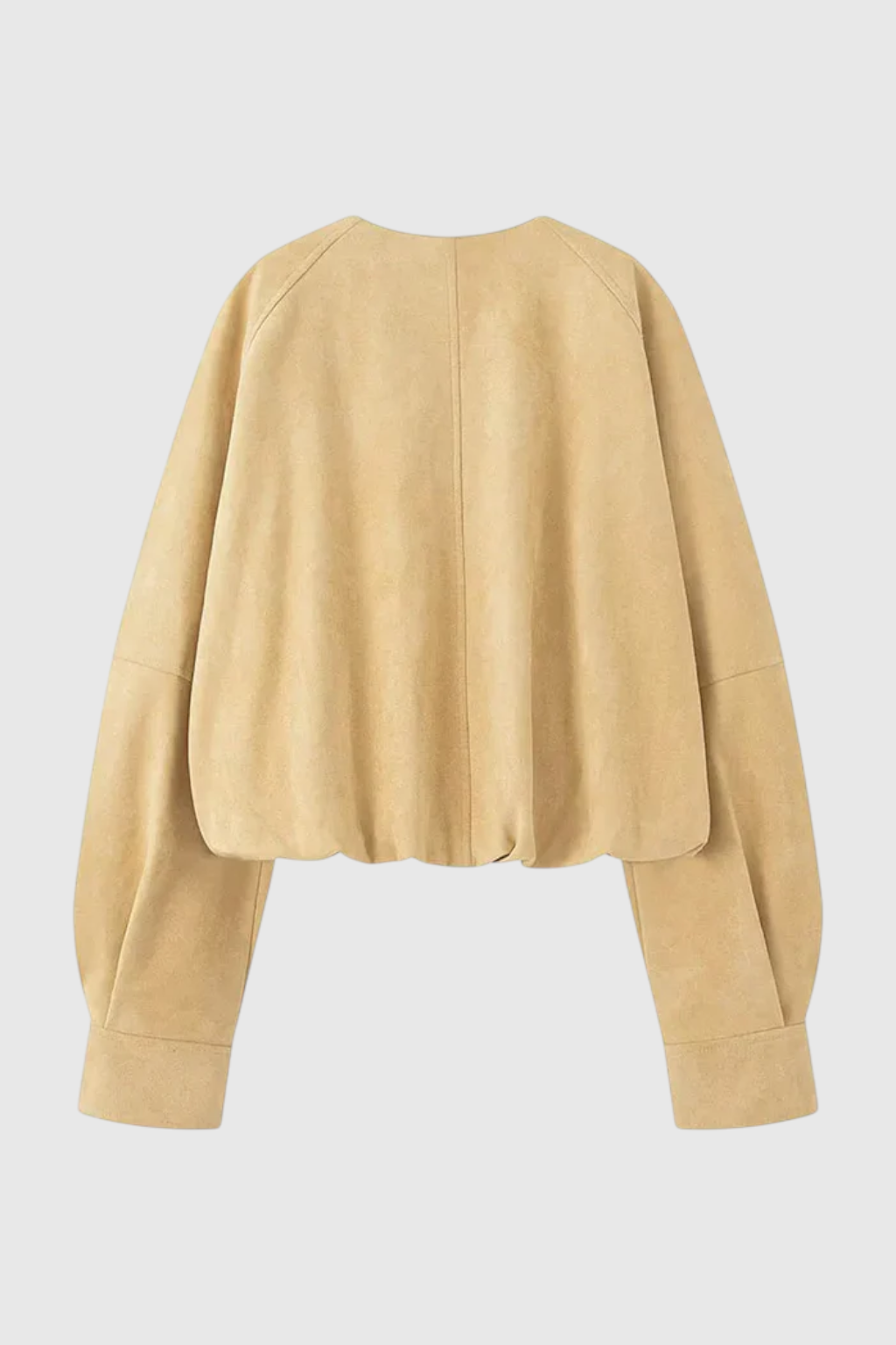 Jacket : Women's Khaki Crew Neck Jacket in van Vanda Liamo