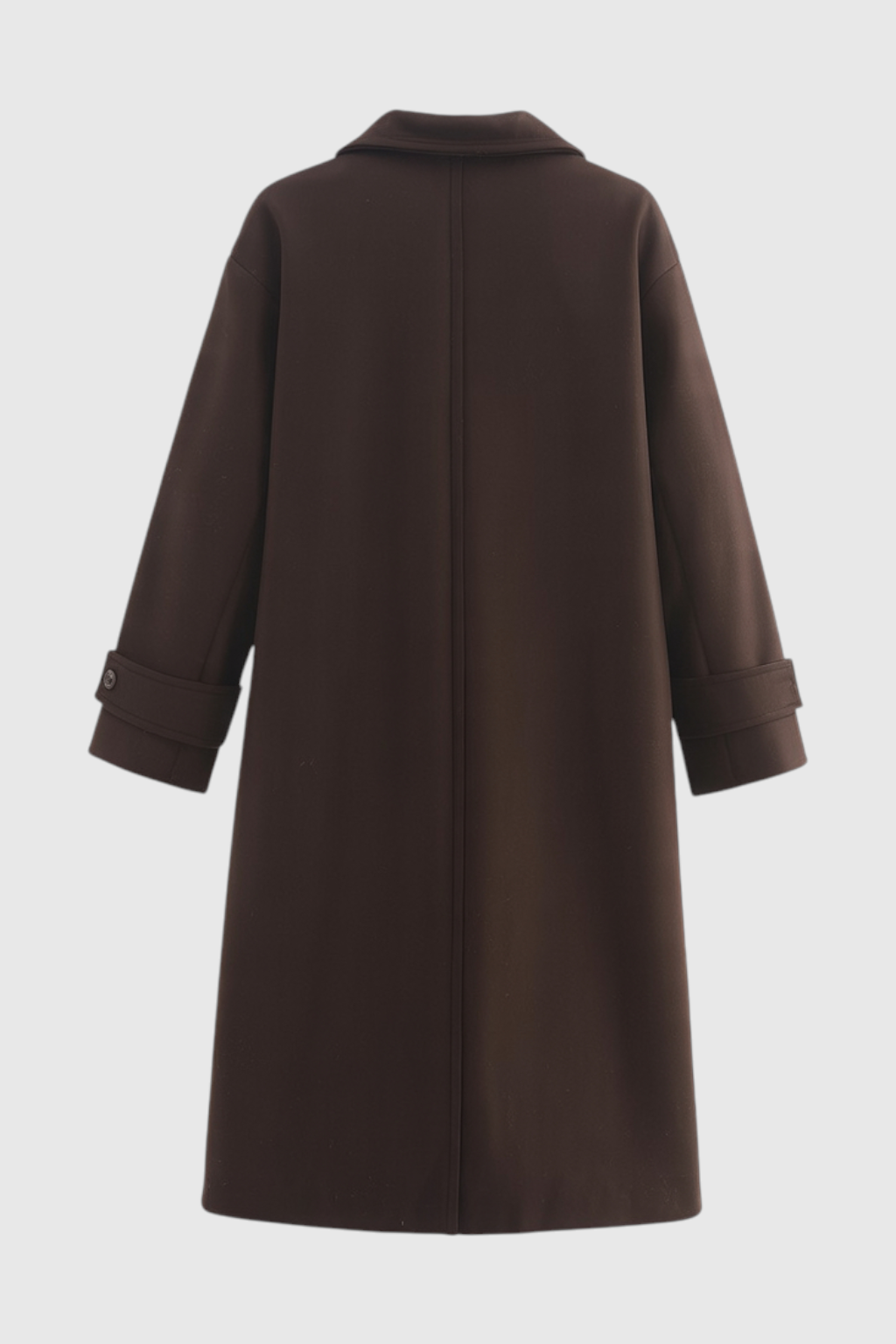 Coat : Women's Long Brown Hooded Puffer Winter Coat - Warm & Stylish Outerwear in van Vanda Liamo