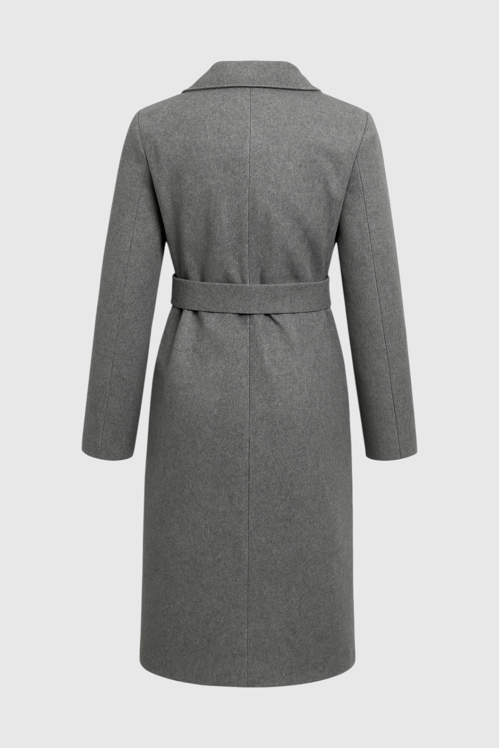 Coat : Women's Gray Mid-Length Winter Coat in van Vanda Liamo