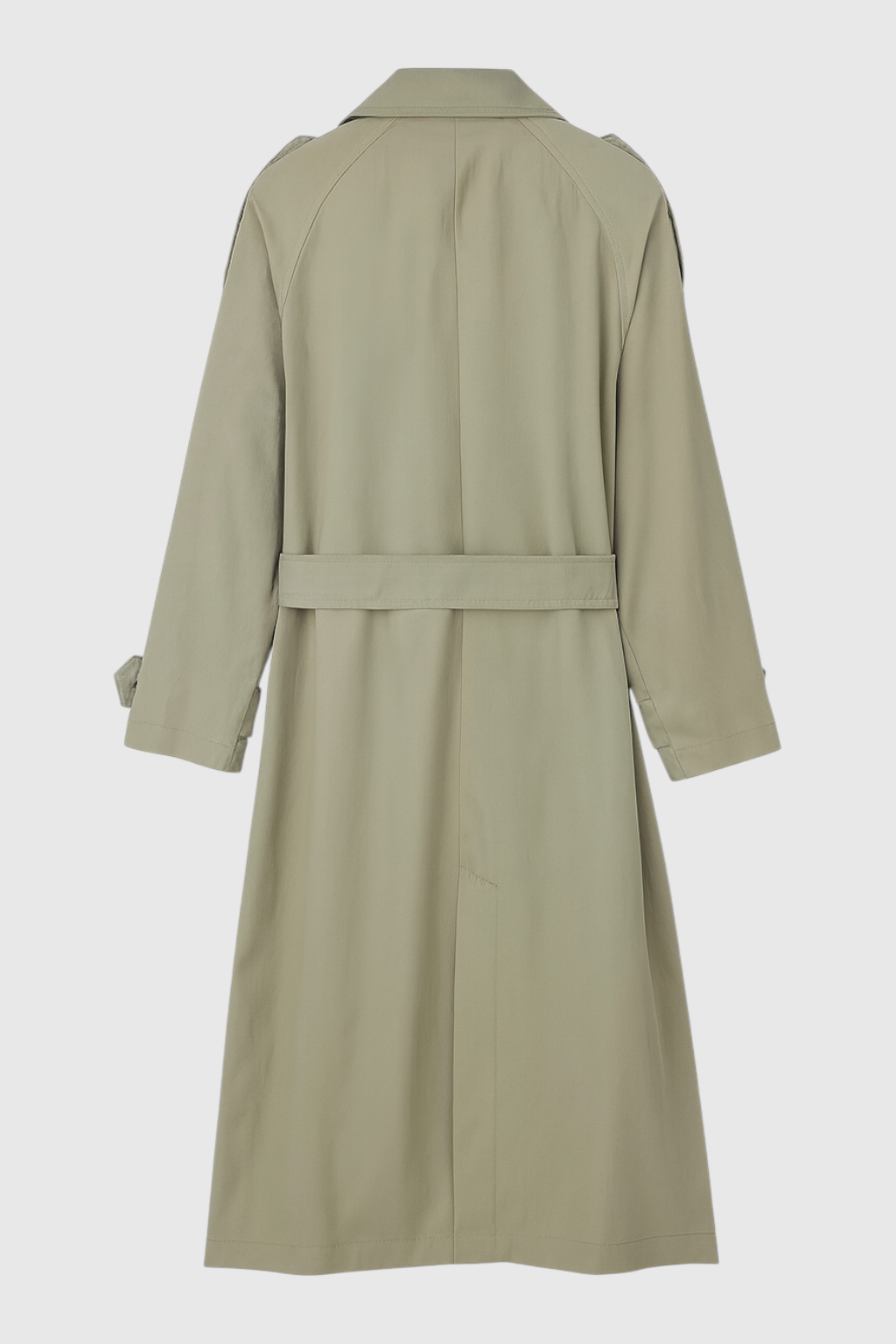 Coat : Women's Green Long Sleeves Coat in van Vanda Liamo