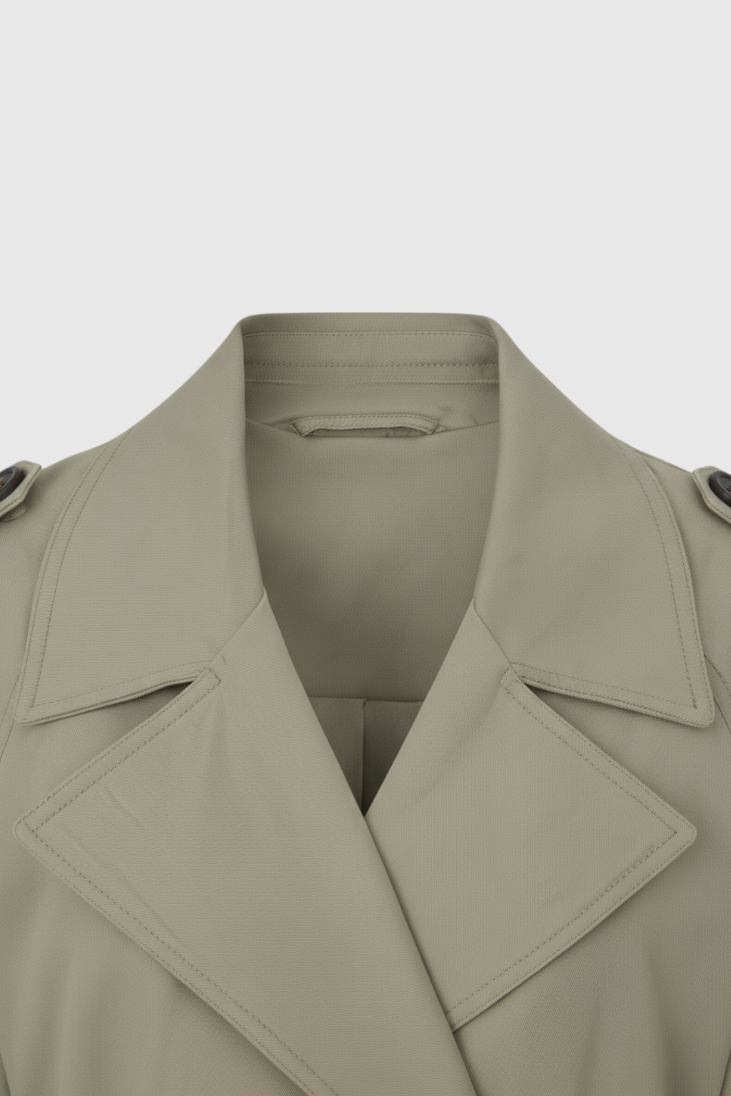 Coat : Women's Green Long Sleeves Coat in van Vanda Liamo