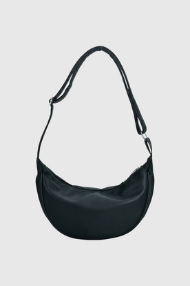 Handbags : Women's Black Hobo Shoulder Bag with Adjustable Strap in Black Regular van Vanda Liamo