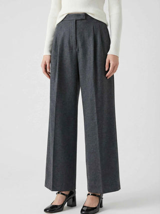 Women's High-Waisted Gray Pants