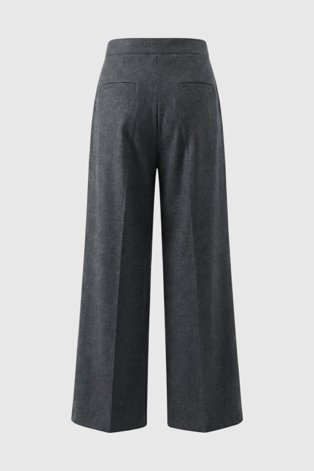 Pants : Women's High-Waisted Gray Pants in van Vanda Liamo