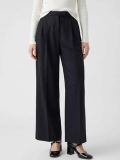 Women's High-Waisted Black Ankle Pants - Stretch Fabric, Sizes XS-XL