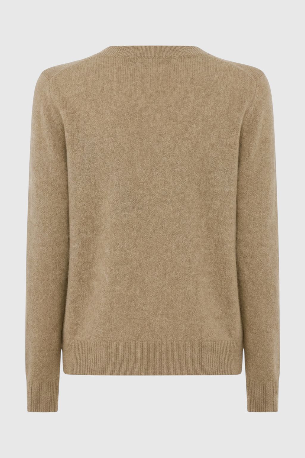Sweater : Women's Khaki V-Neck Sweater in van Vanda Liamo
