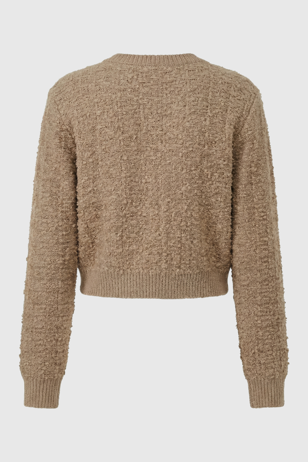 Cardigan : Women's Khaki Knit Cardigan in van Vanda Liamo