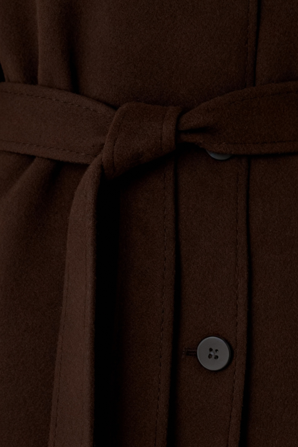 Coat : Women's Long Brown Winter Coat with Faux Fur Collar in van Vanda Liamo