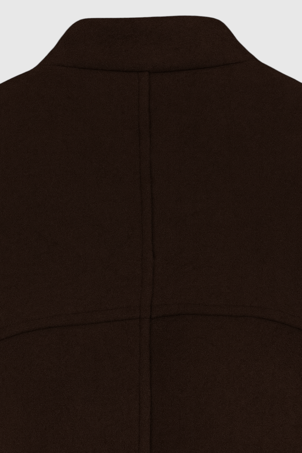Coat : Women's Long Brown Winter Coat - Crew Neck, Warm & Stylish in van Vanda Liamo