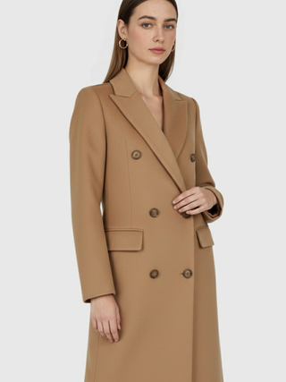 Women's Long Khaki Winter Coat