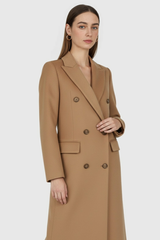 Women's Long Khaki Winter Coat