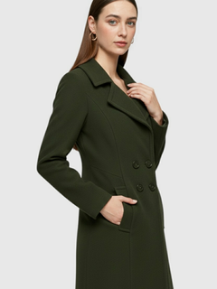 Women's Army Green Trench Coat