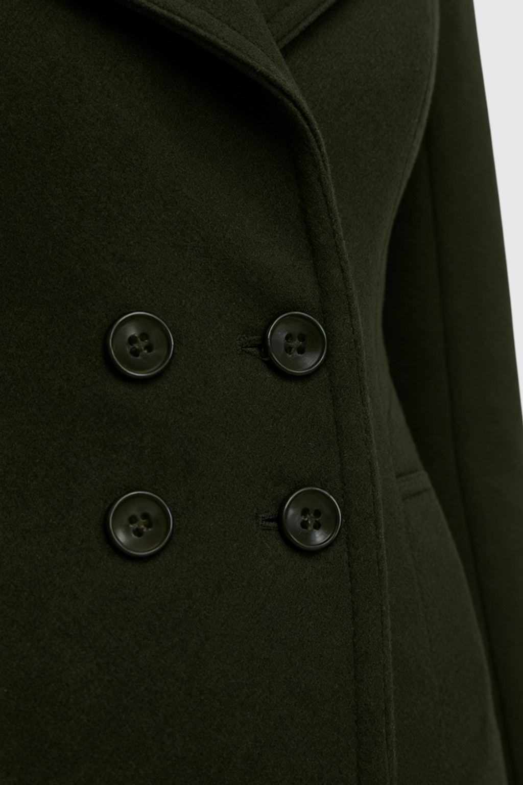 Coat : Women's Army Green Trench Coat in van Vanda Liamo