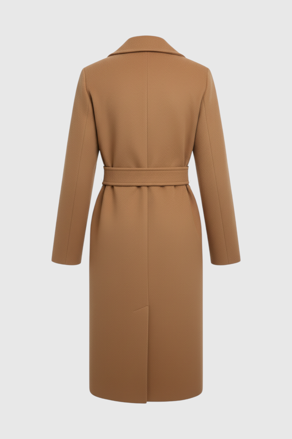 Coat : Women's Mid-Length Brown Coat in van Vanda Liamo