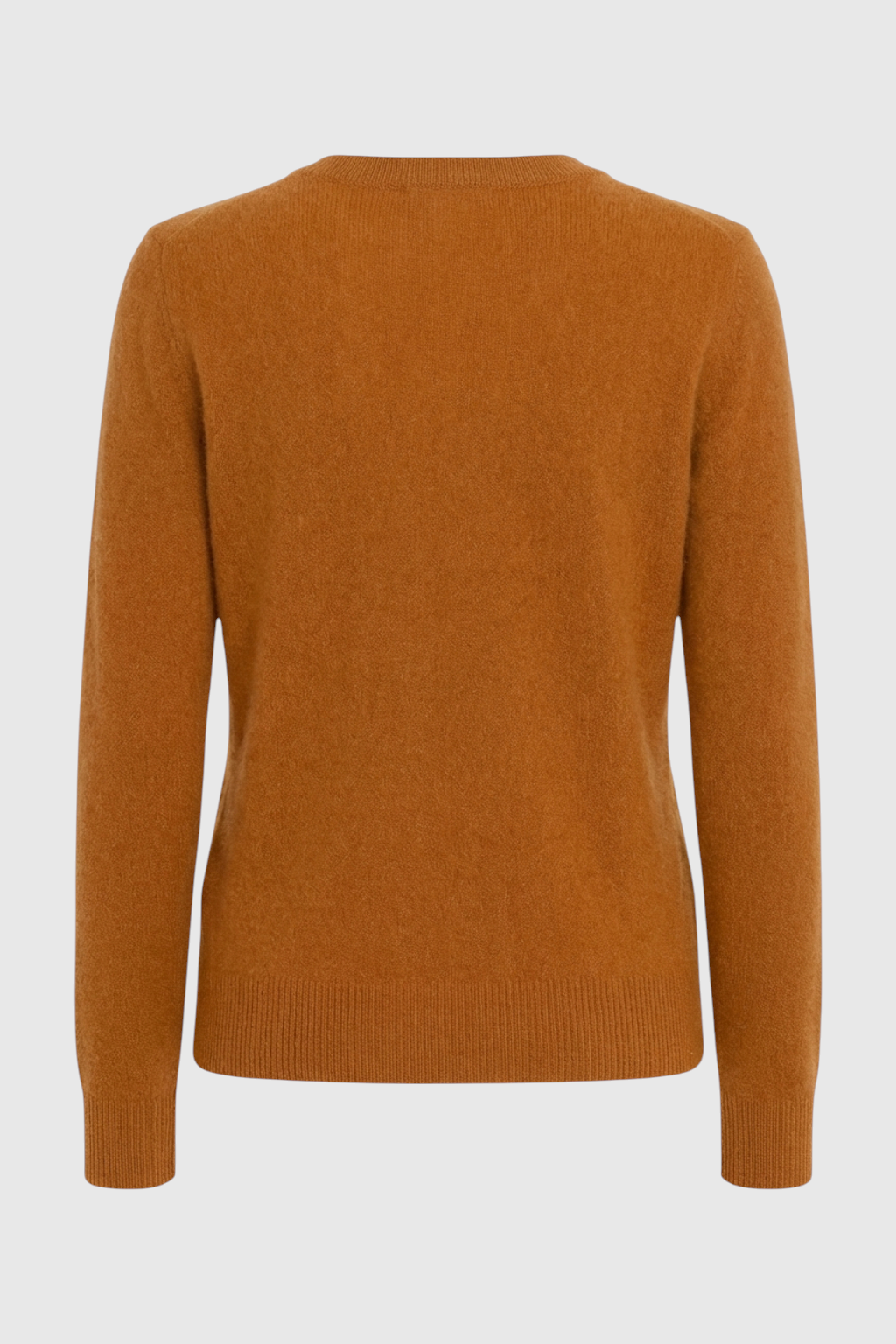 Sweater : Women's Orange V-Neck Sweater in van Vanda Liamo