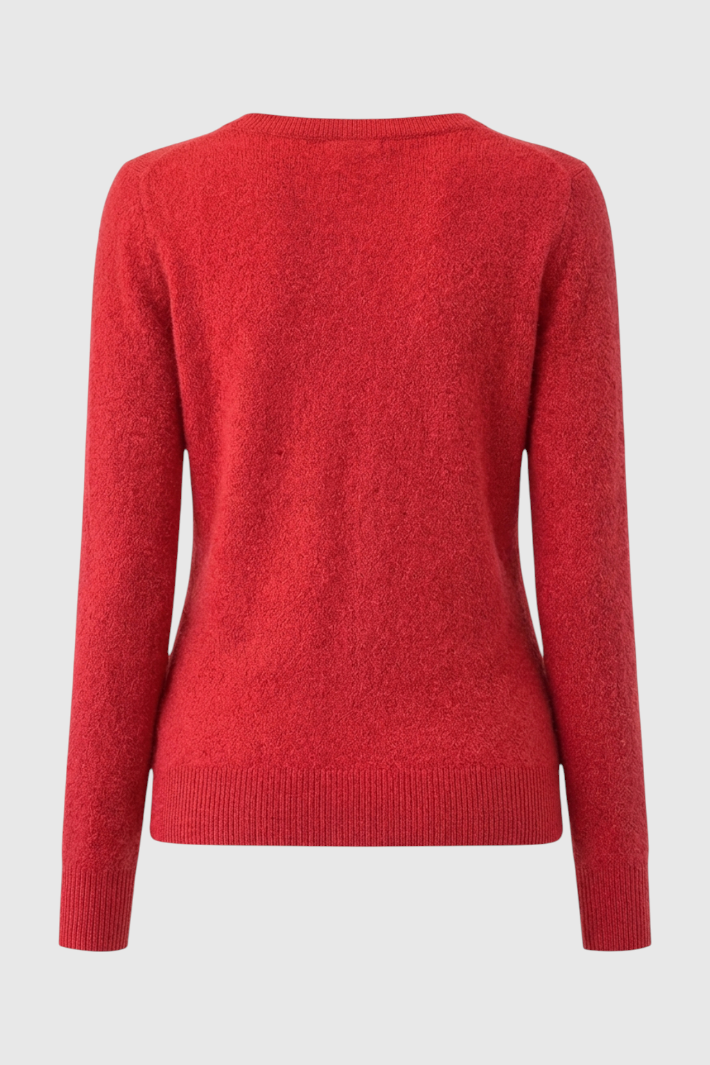 Sweater : Women's Red V-Neck Sweater in van Vanda Liamo