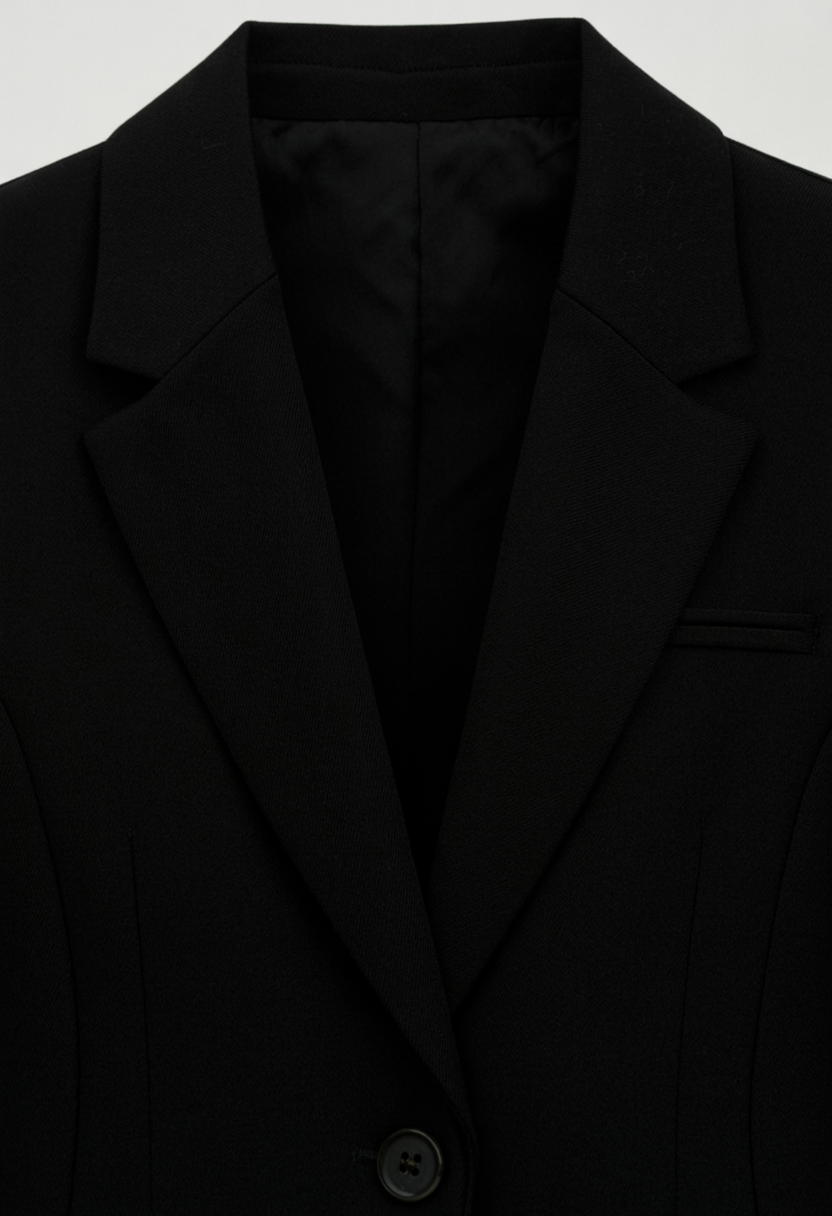 Coat : Women's Slim Fit Black Blazer Jacket - Professional & Stylish in van Vanda Liamo