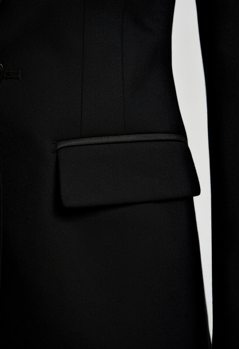Coat : Women's Slim Fit Black Blazer Jacket - Professional & Stylish in van Vanda Liamo