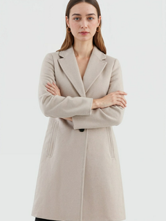 Women's Vintage Khaki Trench Coat - Classic Cotton Blend Outerwear