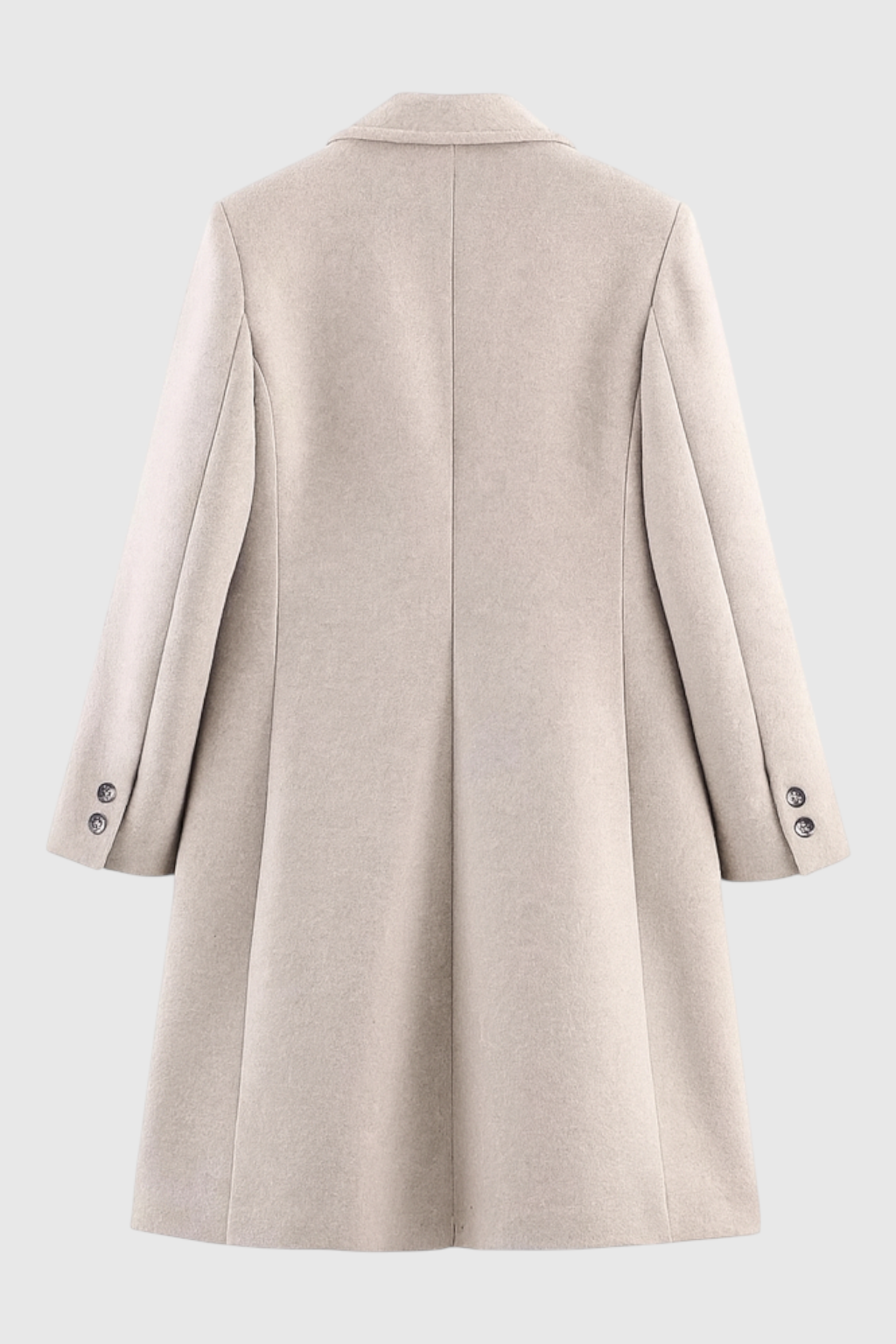 Coat : Women's Vintage Khaki Trench Coat - Classic Cotton Blend Outerwear in van Vanda Liamo