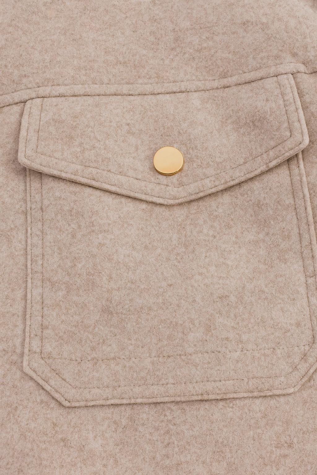 Jacket : Women's Beige Soft Zip-Up Jacket in van Vanda Liamo