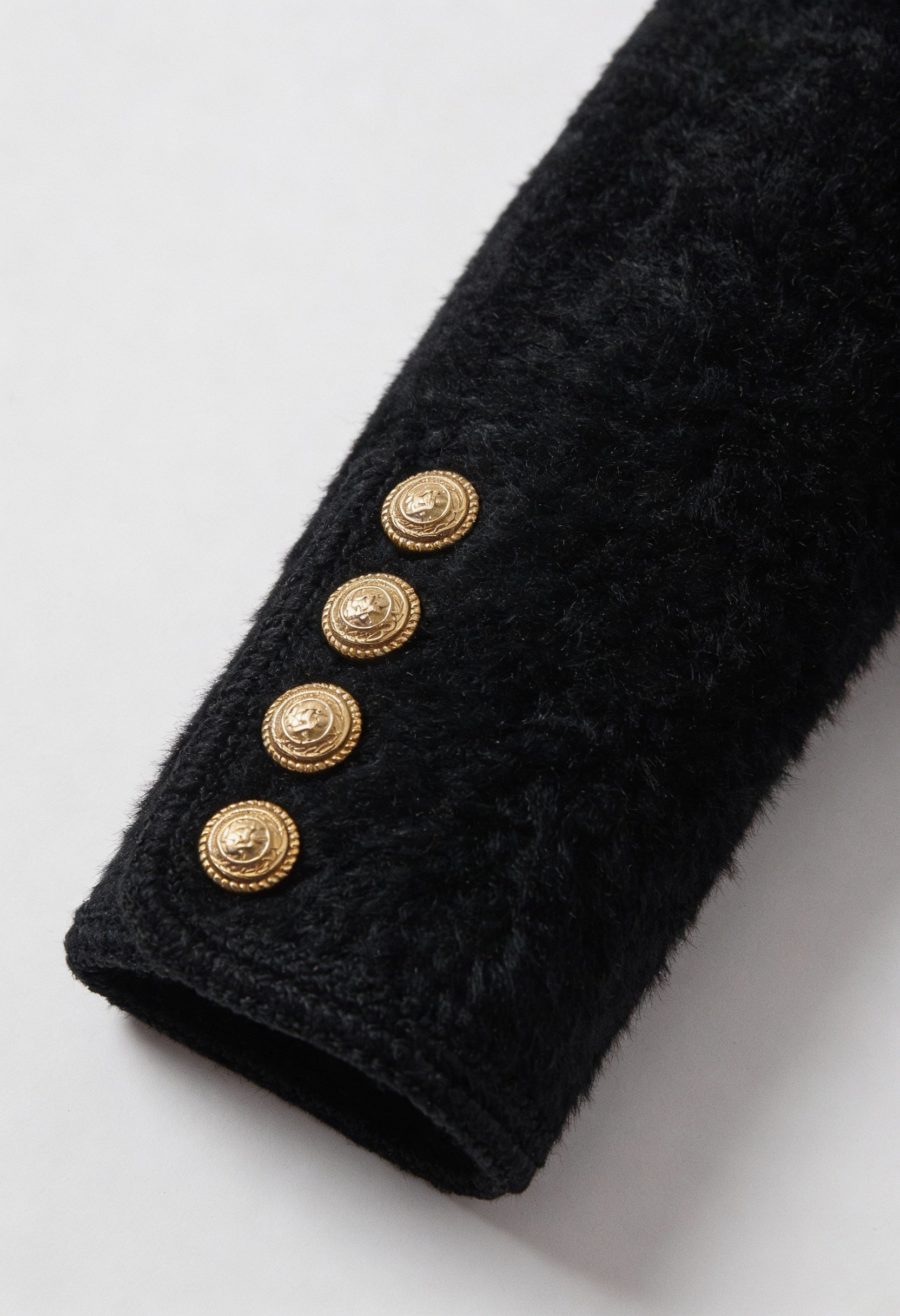 Cardigan : Women's Soft Crew Neck Black Cardigan in van Vanda Liamo