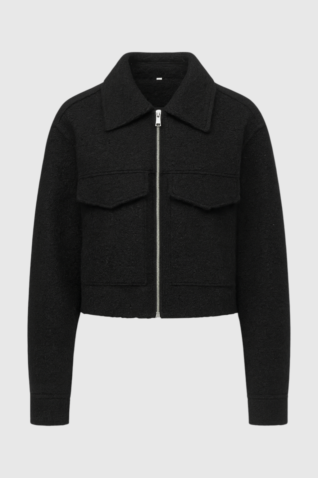 Jacket : Women's Black Full-Zip Fleece Jacket - Warm & Comfortable Outerwear in Black van Vanda Liamo