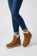 Deep Brown Ankle Boots - Lined