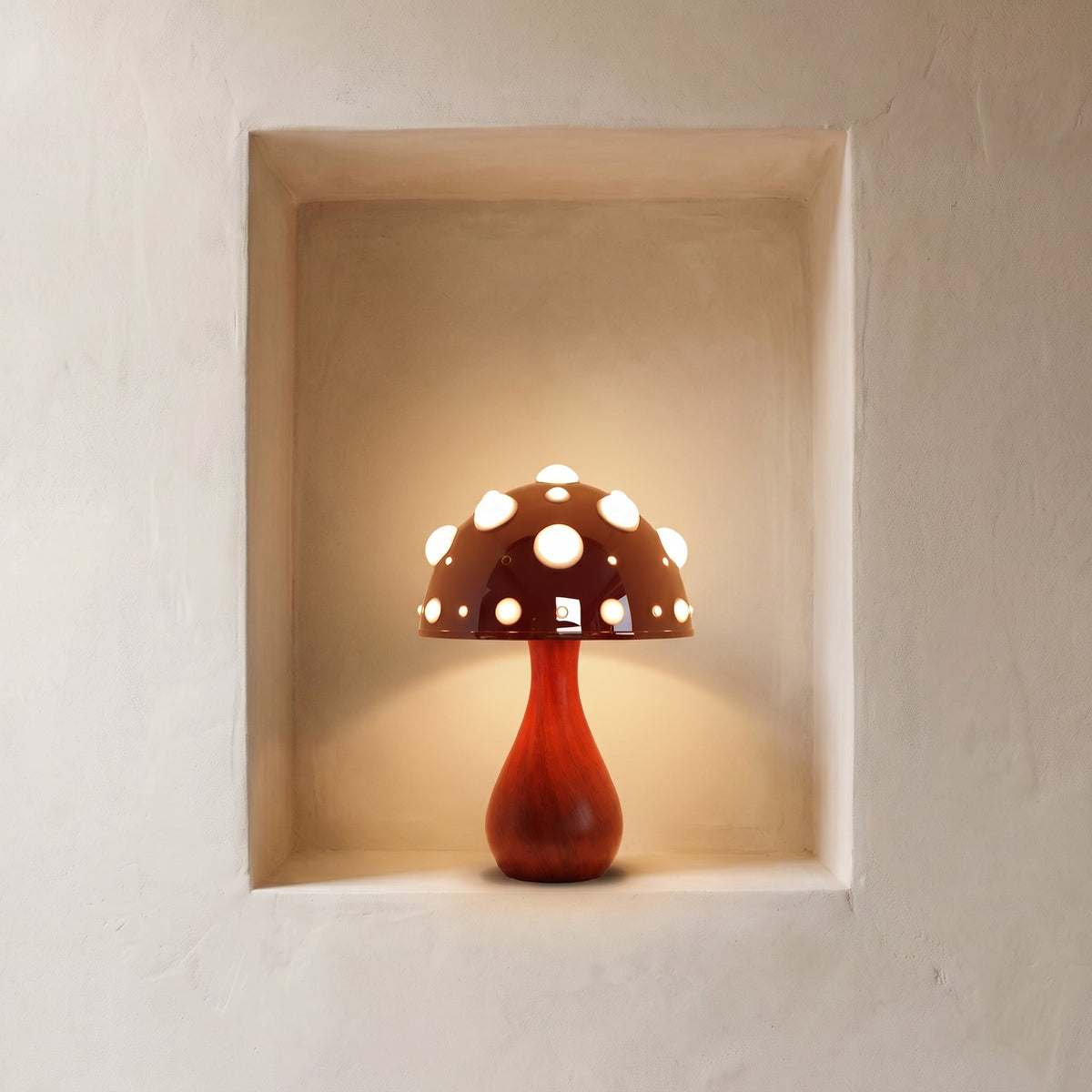 Mushroom Table Lamp - Modern Metal Dimmable Design