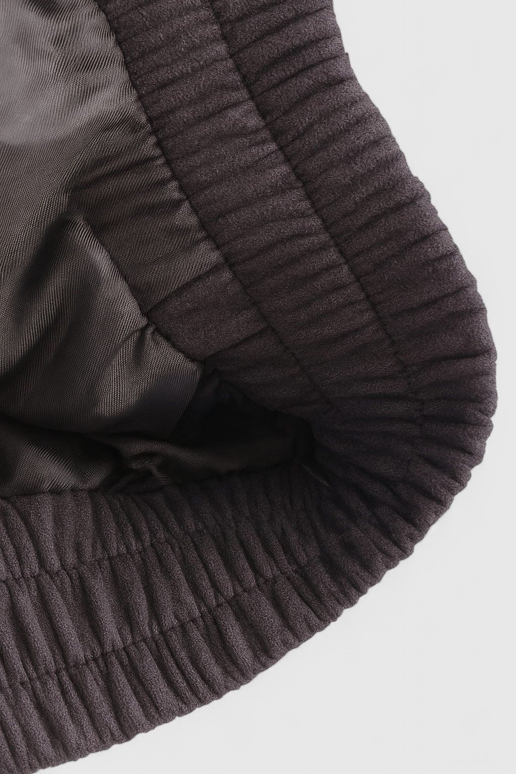 Jacket : Dark Gray Bomber Jacket with Stand Collar in van Vanda Liamo