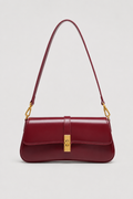 Elegant Compact Shoulder Bag – Clean Silhouette with Polished Accent