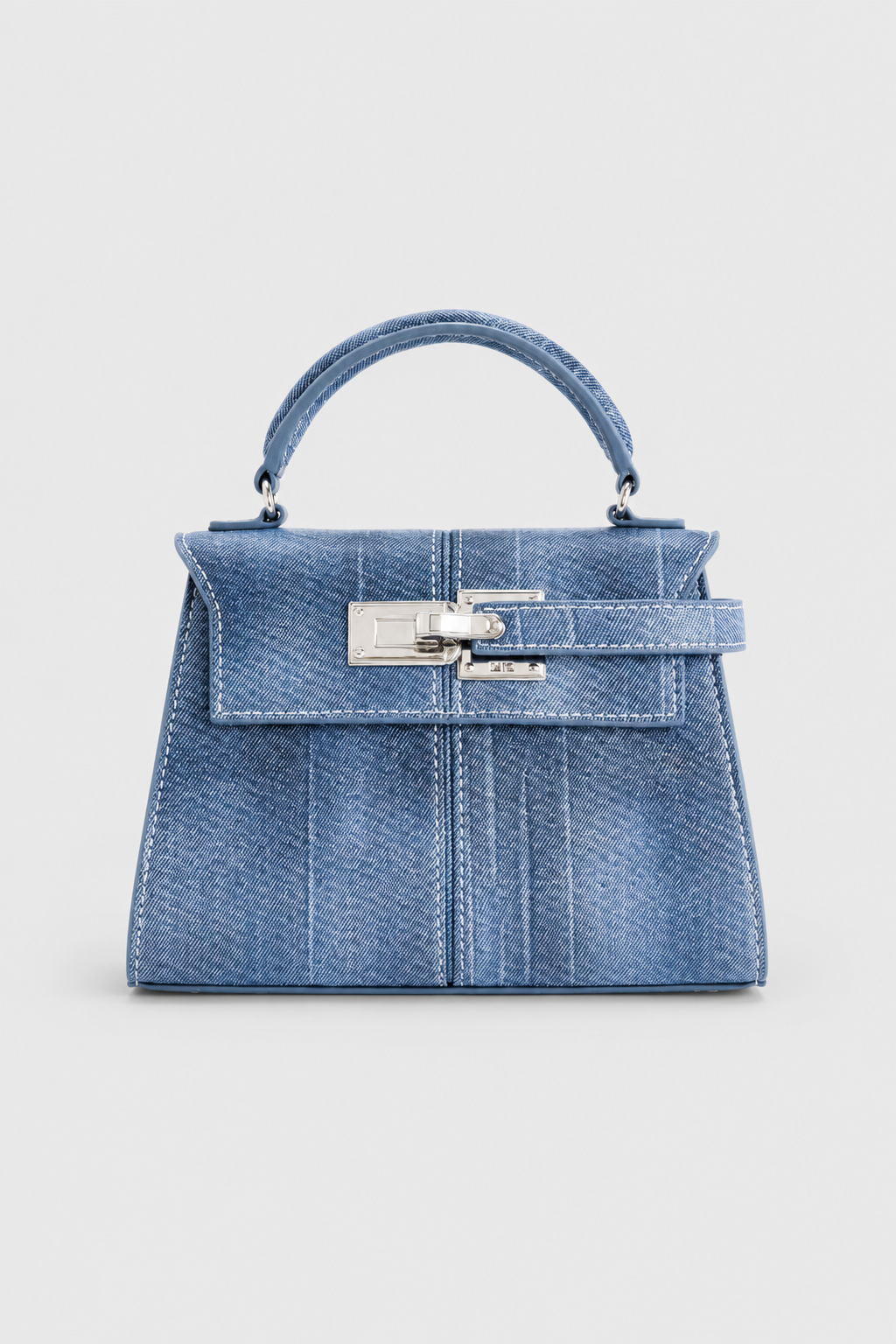 Elegant Mini Handbag – Structured Silhouette with High-Contrast Stitching