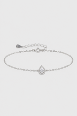 Elegant Pear-Cut Crystal Bracelet – Refined Polish for Day to Night