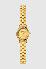 Elegant Petite Link Watch – Minimalist Dial with Metallic Bracelet